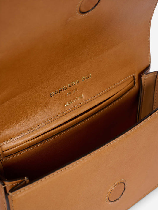 Small "Like Me" bag in honey leather