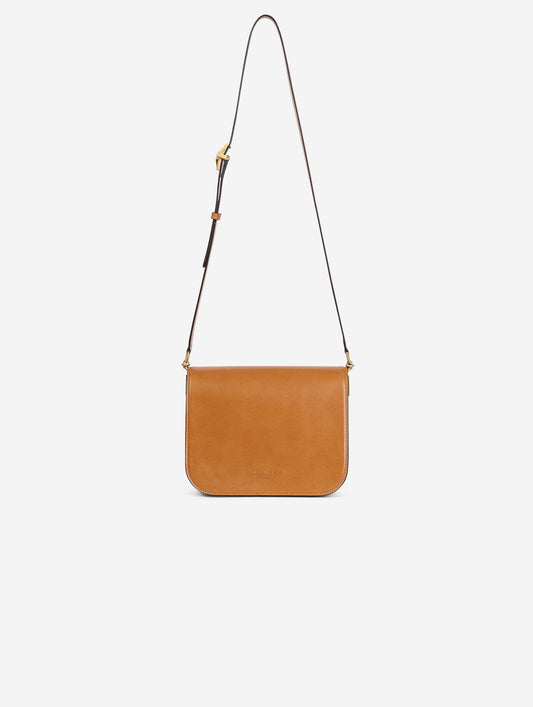 "Touch Me" bag in honey leather