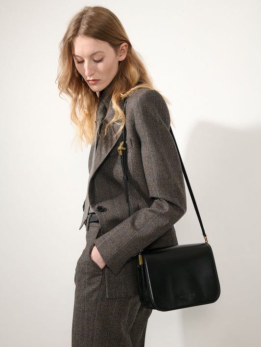 "Touch Me" bag in black leather
