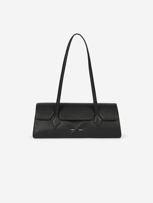 "One B." bag in black leather