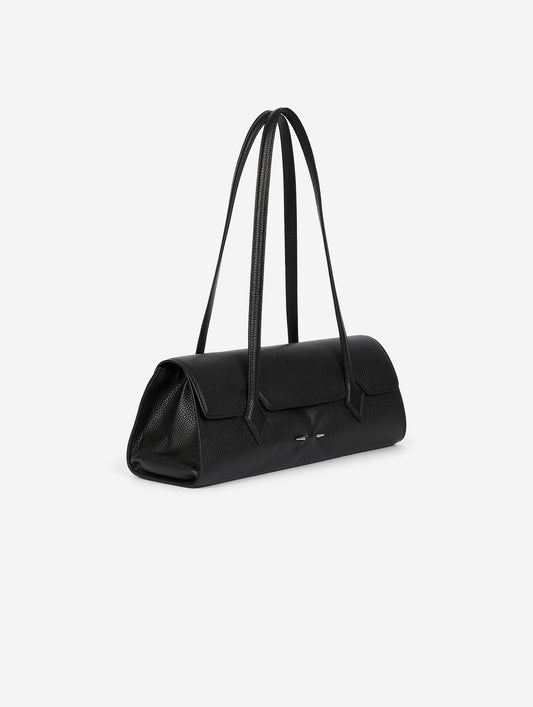 "One B." bag in black leather
