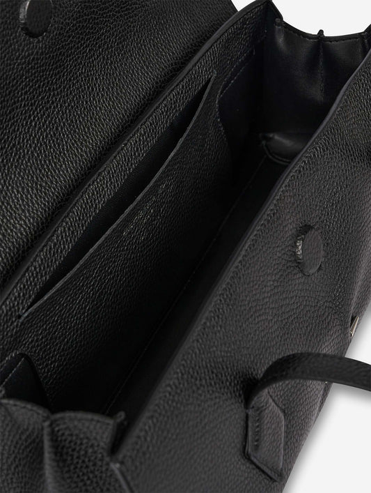 "One B." bag in black leather