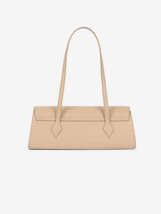"One B." bag in beige leather