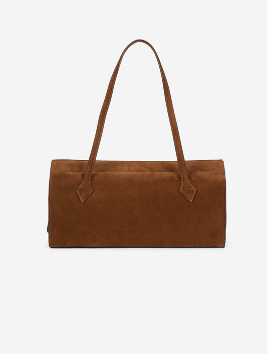 "To B." bag in brown suede