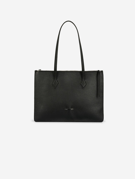 "B. Three" bag in black leather