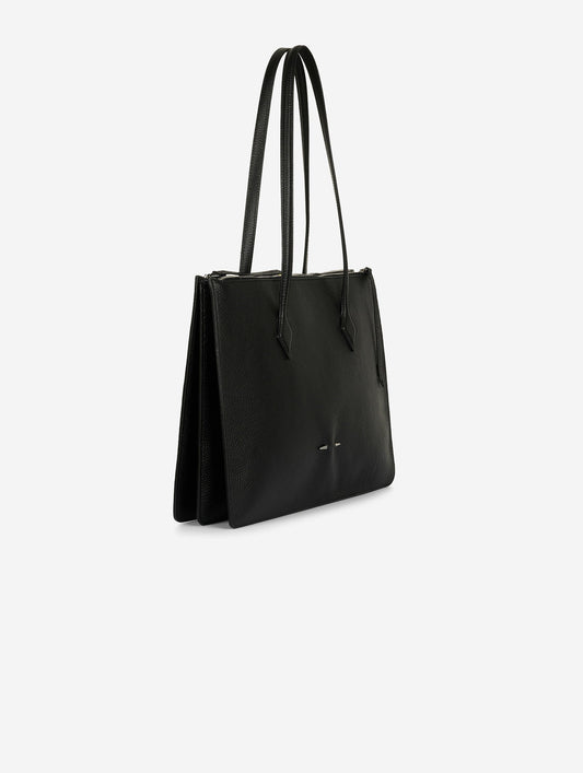 "B. Three" bag in black leather