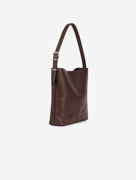 "B. Fore" bag in brown leather