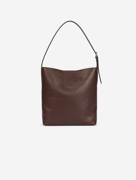 "B. Fore" bag in brown leather