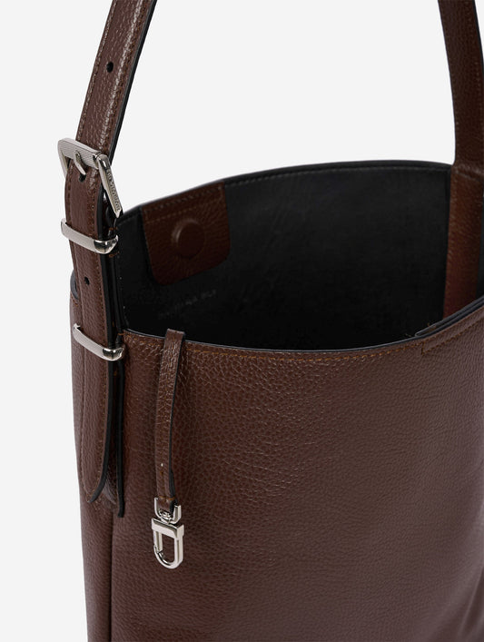 "B. Fore" bag in brown leather