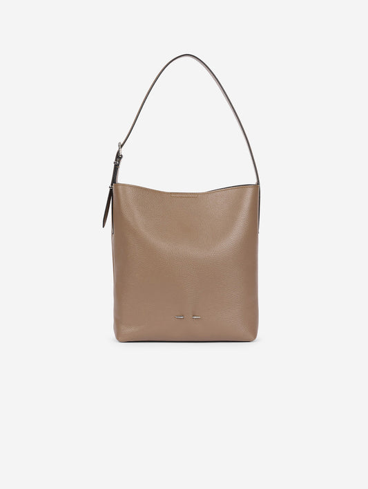"B. Fore" bag in taupe leather