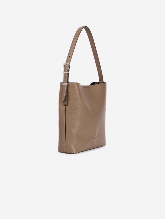 "B. Fore" bag in taupe leather