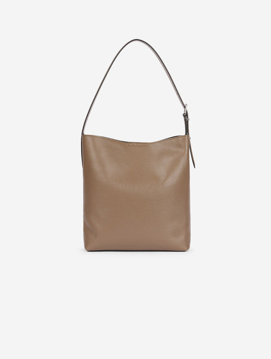 "B. Fore" bag in taupe leather