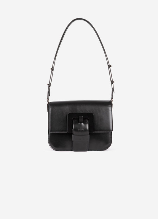 Black leather "Touch Me" bag