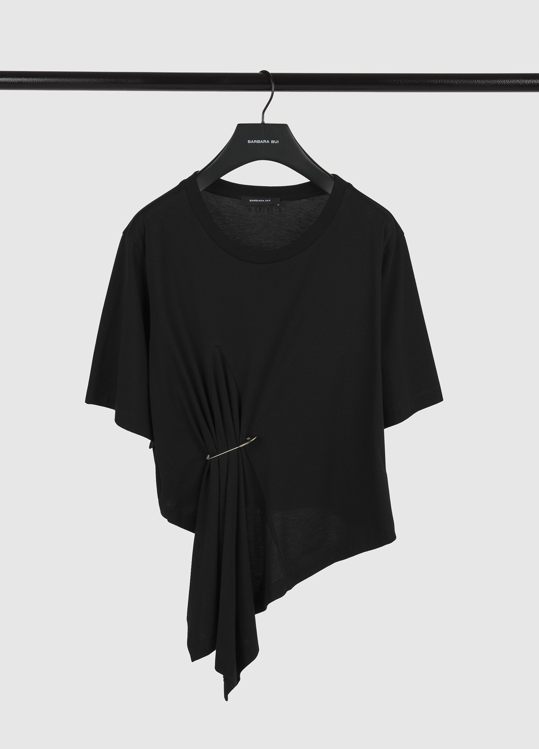 mame 阪急別注Cotton Jersey Asymmetrical Top Cotton jersey asymmetry top-コットンジャージアシンメトリートップ